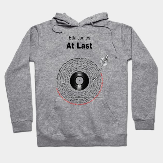 AT LAST LYRICS ILLUSTRATIONS Hoodie by Vansa Design